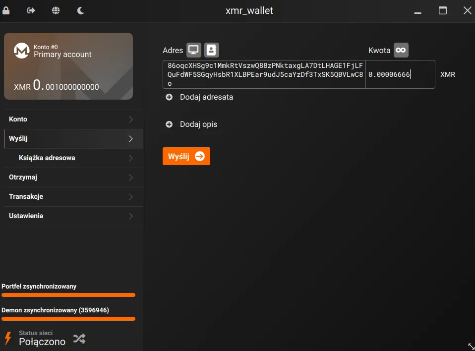 Monero GUI