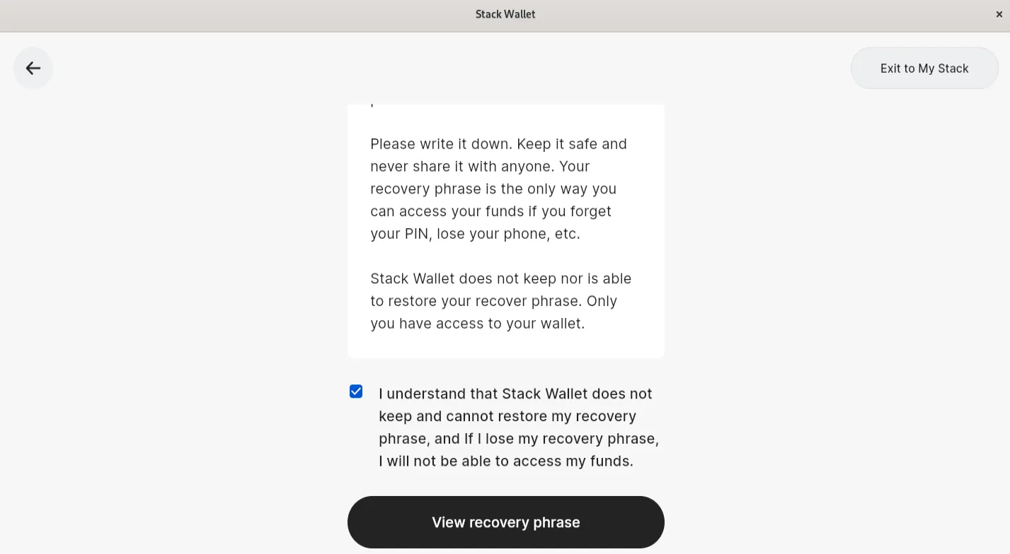 Stack Wallet